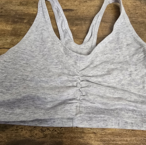 Light Gray Sports Bra women's size large unbranded - Picture 3 of 5